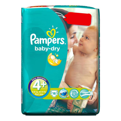 Pampers Baby-dry Size 4+