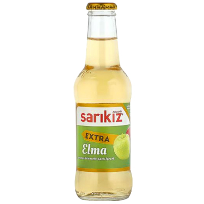 Sarikiz Extra Elma (Apple Flavored Carbonated Mineral Drink)