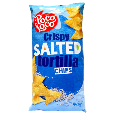 Poco loco crispy salted tortilla chips