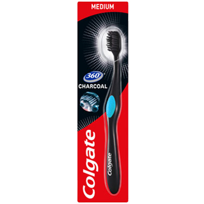 Colgate 360 Deep Clean Black Medium Toothbrush