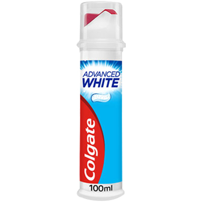 Colgate Advanced White Whitening Toothpaste Pump