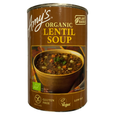 Amy’s organic lentil soup