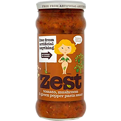 Zest Tomato, Mushroom & Green Pepper Pasta Sauce