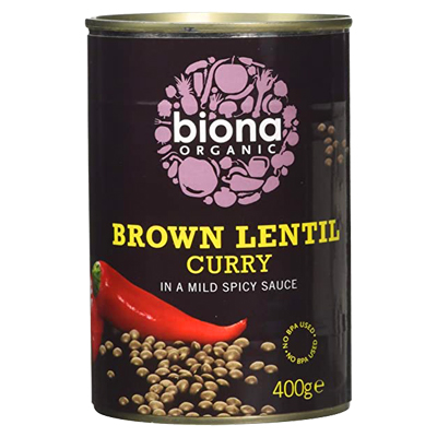 Biona organic brown lentil curry