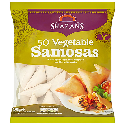 Shazans 50 Vegetable Samosas