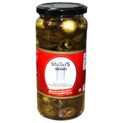 Stellos Sliced Green Jalapeno Peppers