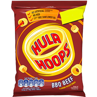 Hula Hoops Bbq Beef Flavour Potato Rings