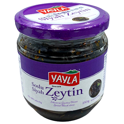 Yayla Spiced Black Olives