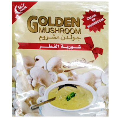 Golden cream of mushroom soup