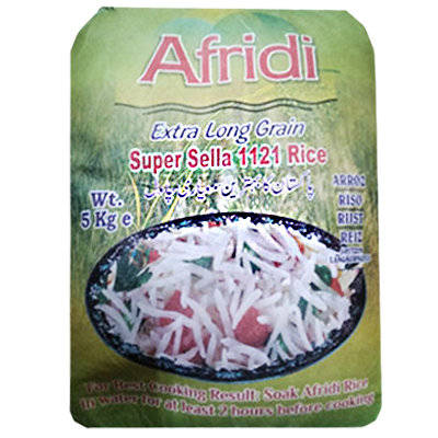 Afridi extra long grain super sella 1121 rice