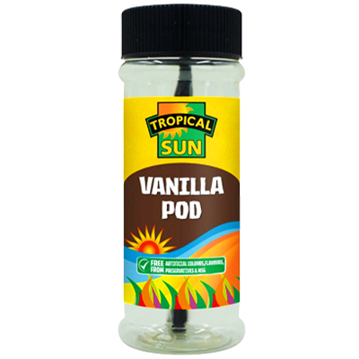 Tropical sun vanilla pod