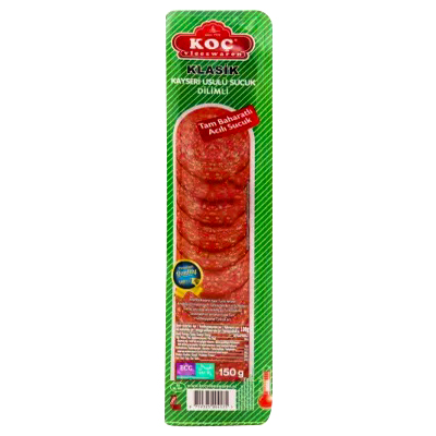 Koc Garlic Sausage Sliced