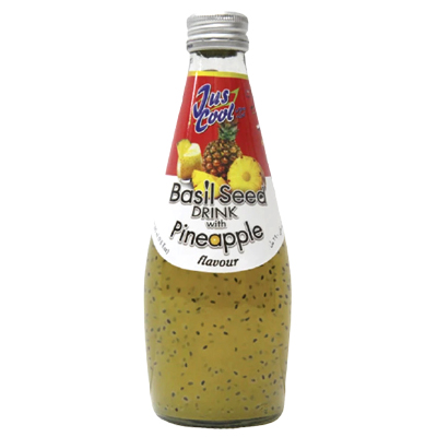 Jus Cool Basil Seed Drink With Pineapple Flavour