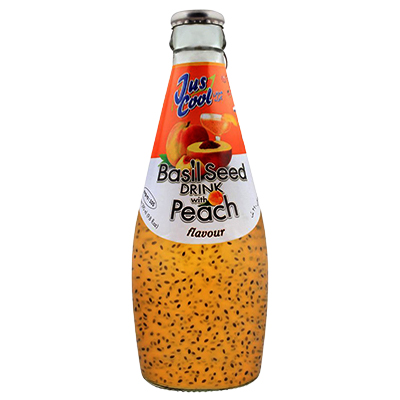 Jus Cool Basil Seed - Peach Flavour