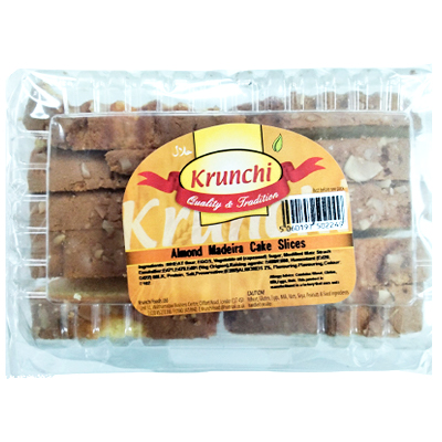 Krunchi Almond Medeira Cake Slices