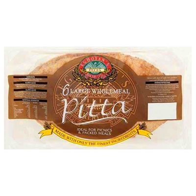 Eghoyans Bakery Ltd 6 Large Wholemeal Pitta