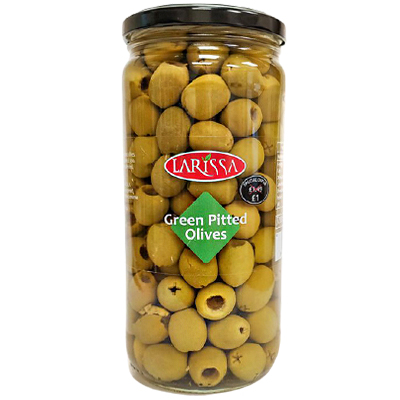 Larissa Pitted Green Olives