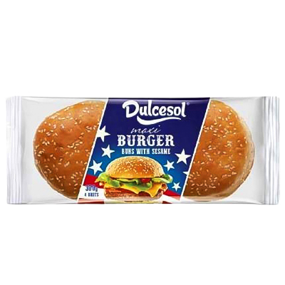 Dulcesol  Maxi Burger Buns With Sesame 4pcs