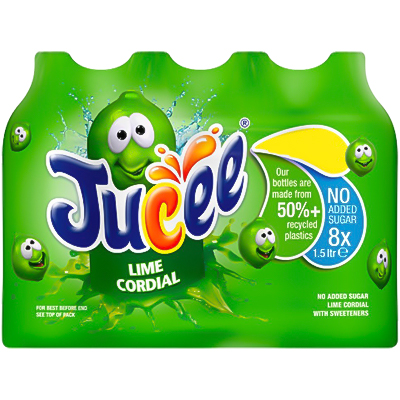 Jucee No Added Sugar Lime Cordial