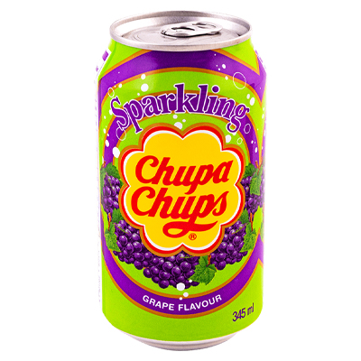 Sparkling chupa chups grape flavour