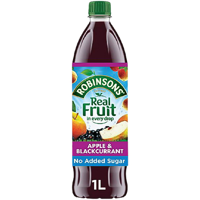 Robinsons Apple & Blackcurrant Squash No Added Sugar