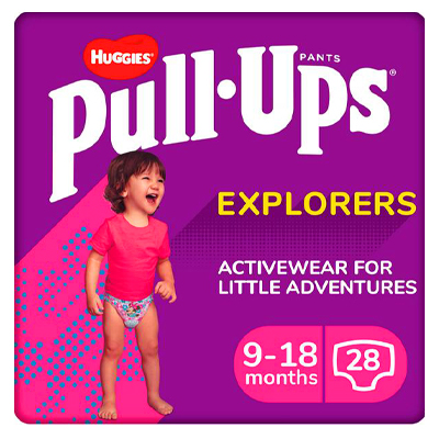 Huggies Pull-ups Explorers Girl Age 9-18 Months