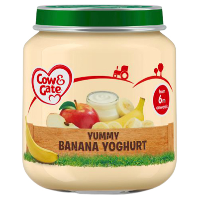 Cow & Gate Yummy Banana Yoghurt Baby Food Jar 6m+