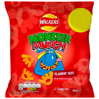 Walkers Monster Munch Flamin Hot Snacks