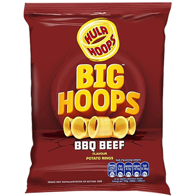 Hula Hoops Big Hoops Bbq Beef