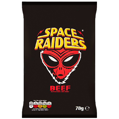 Space Raiders Beef Flavour Cosmic Corn Snacks