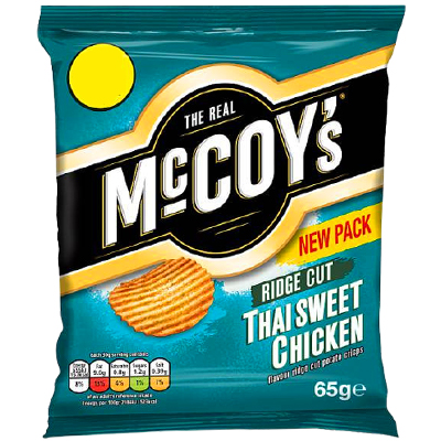 Mccoys Thai Sweet Chicken Flavour Ridge Cut Potato Crisps