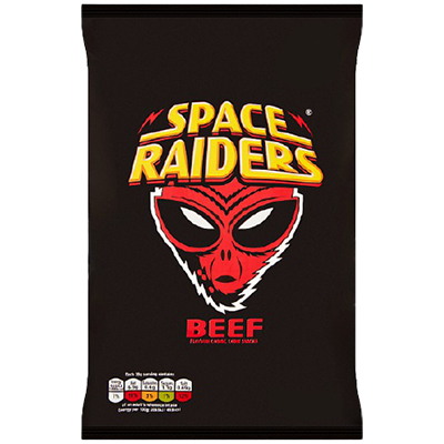 Space Raiders Beef Flavour Cosmic Corn Snacks