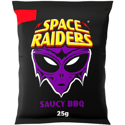 Space Raiders Saucy Bbq Flavour Cosmic Corn Snacks