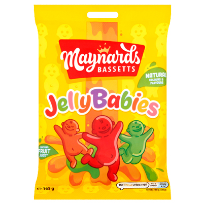 Maynards Bassetts Jelly Babies Sweets Bag