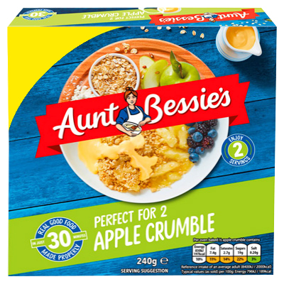 Aunt Bessies Apple Crumble