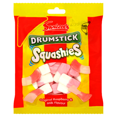 Swizzels Drumstick Squashies Original Raspberry And Milk