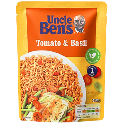 Uncle Bens Tomato & Basil Microwave Rice