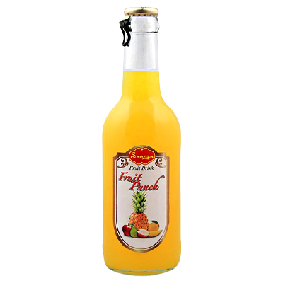 Shezan Fruit Drink Fruit Punch Glass Bottle