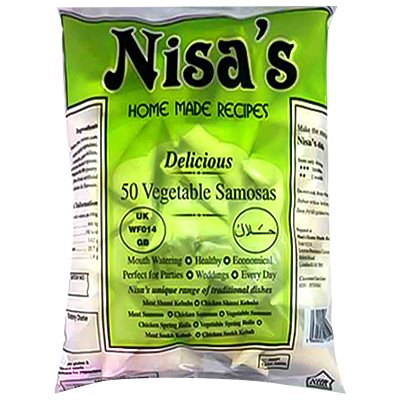 Nisas 50 Vegetable Samosas