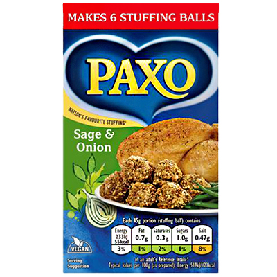 Paxo Sage & Onion Stuffing Mix 6pcs