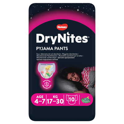 Huggies Drynites Pyjama Pants Girl 4-7 Years