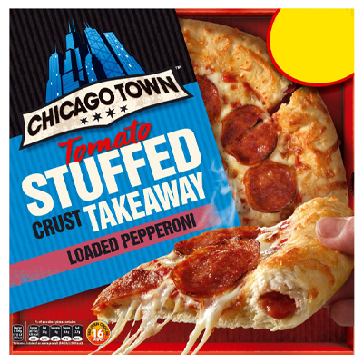 Chicago Town Takeaway Medium Stuffed Pepperoni Pizza