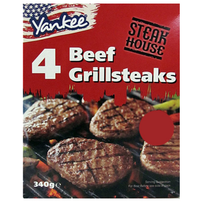 Yankee Steakhouse 4 Beef Grillsteaks