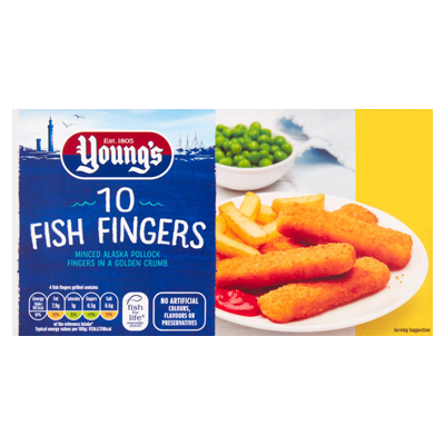 Youngs 10 Fish Fingers