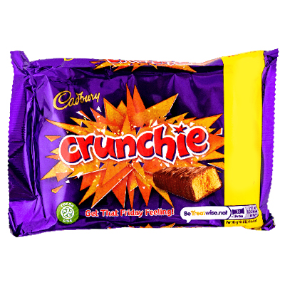 Cadbury Crunchie Chocolate Bar 4pcs