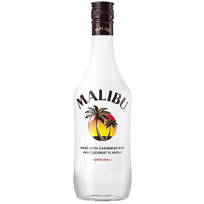 Malibu Caribbean White Rum With Coconut Flavour