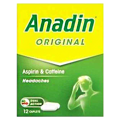 Anadin Original Aspirin & Caffeine 12pk