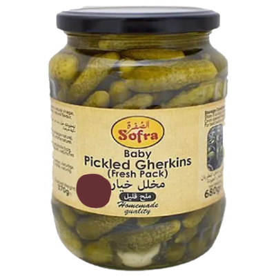 Sofra Pickled Gherkins In Brine & Vinegar