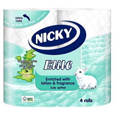 Nicky Elite 3 Ply Quilted 4pk