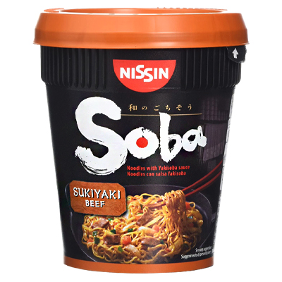 Nissin Soba Sukiyaki Beef Noodles With Yakisoba Sauce